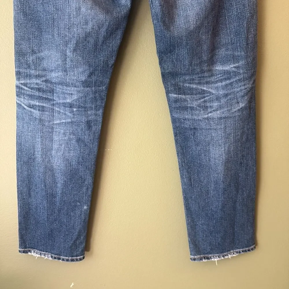 AG Adriano Goldschmied Distressed The Ex Boyfriend Slim Jeans Medium Wash Sz 26R